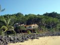 Day spa's and resturants at the end of the beach